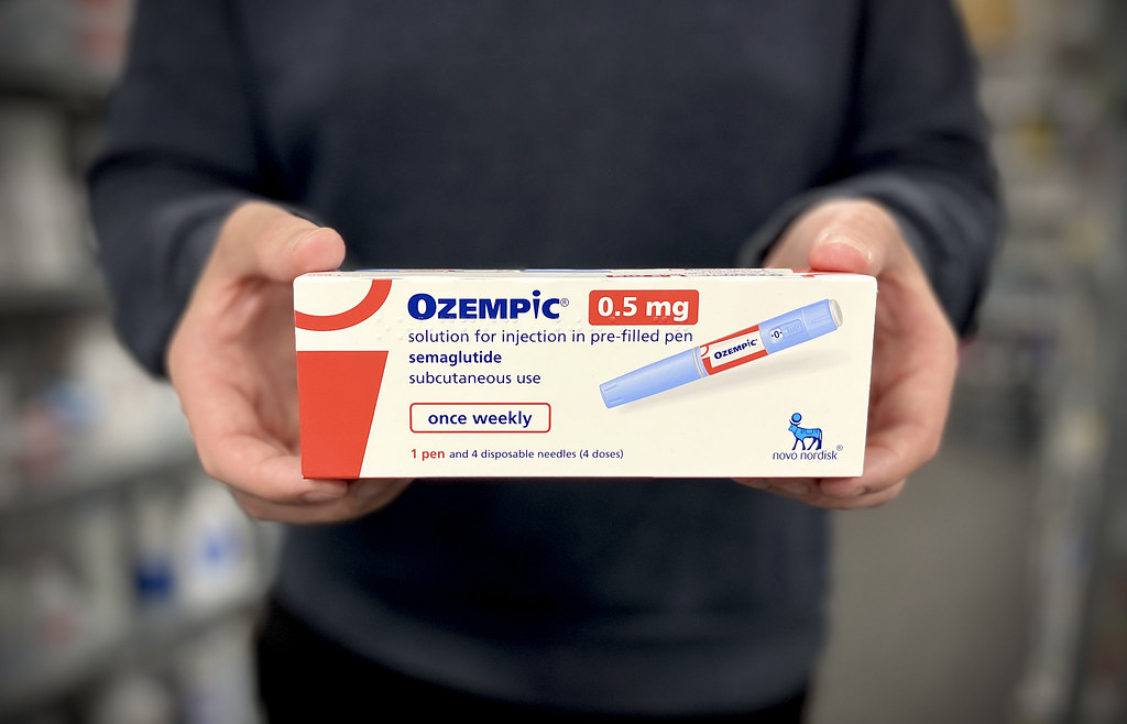 Ozempic - antidiabetic drug containing semaglutide as active substance.