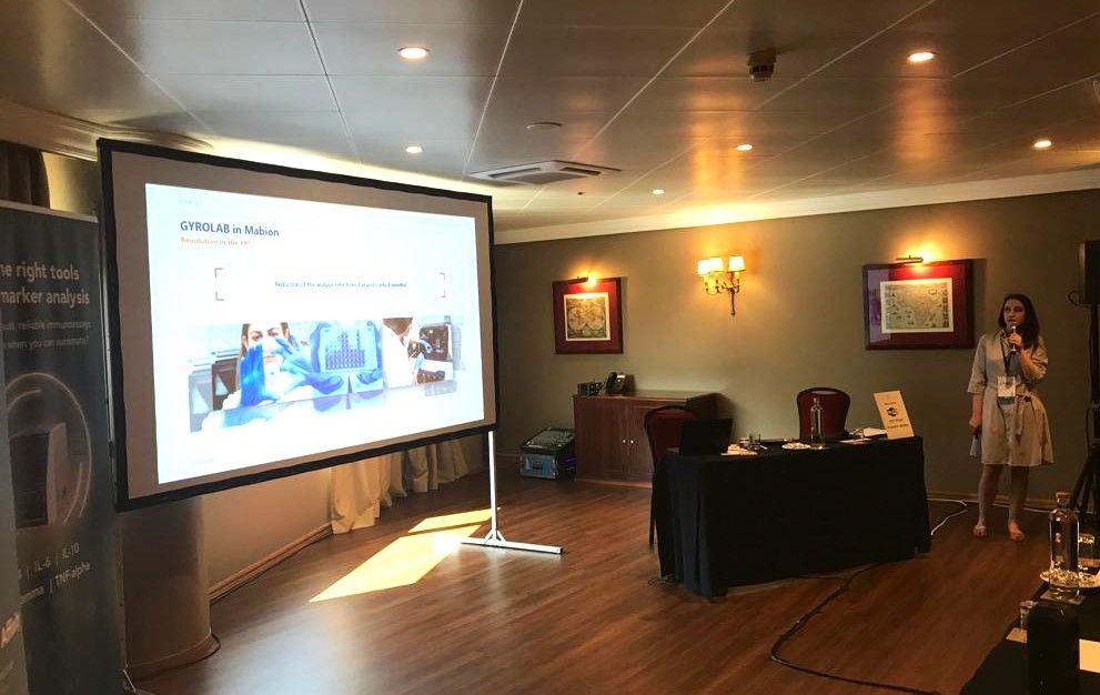 Eliza Kęsy-Siwik presented Gyrolab in Mabion. Get more data about immunoassay technology platform with less time, sample, and people workload at Gyrolab seminar.