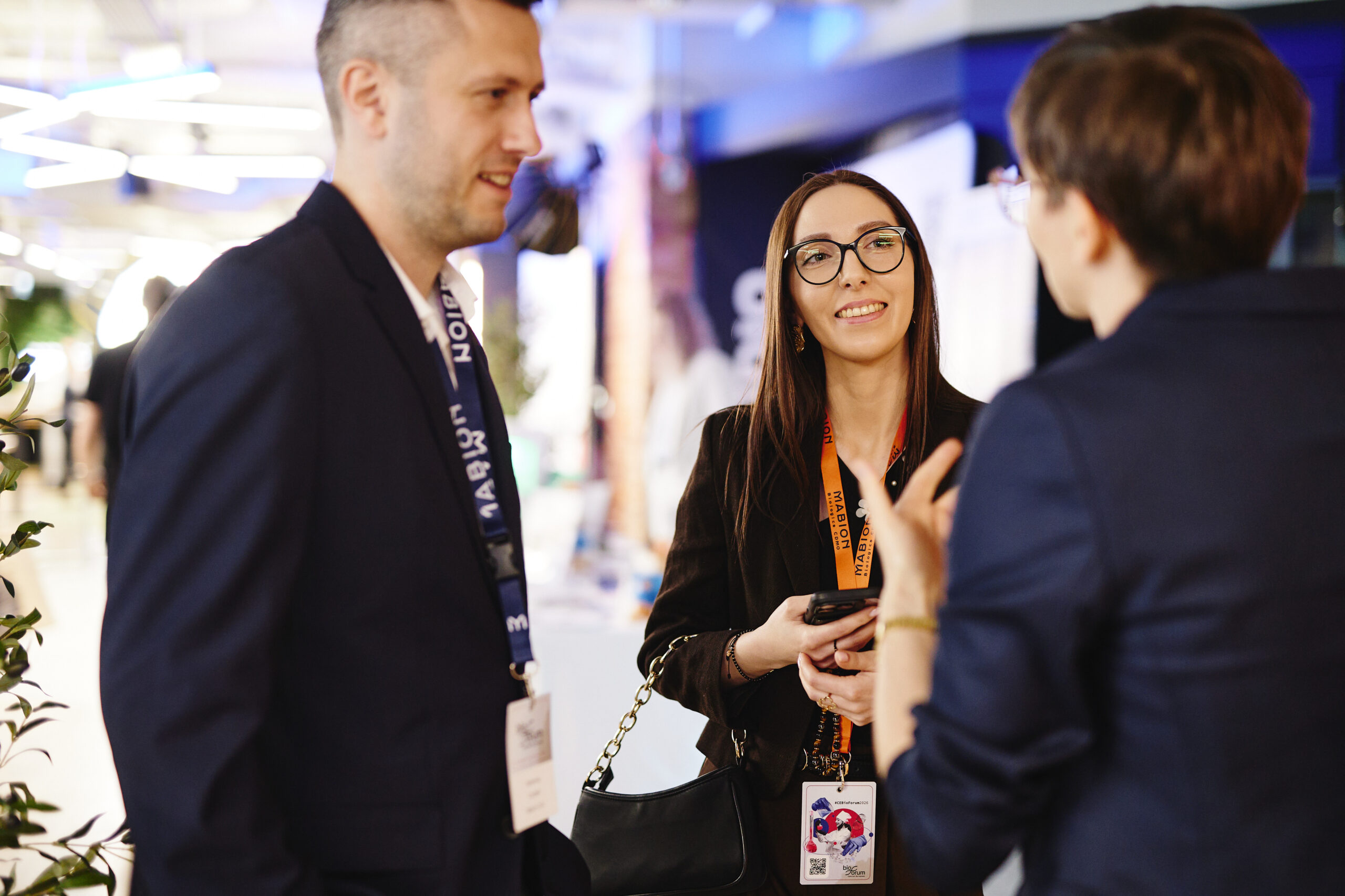 Mabion's BD specialists speaking with a business partner