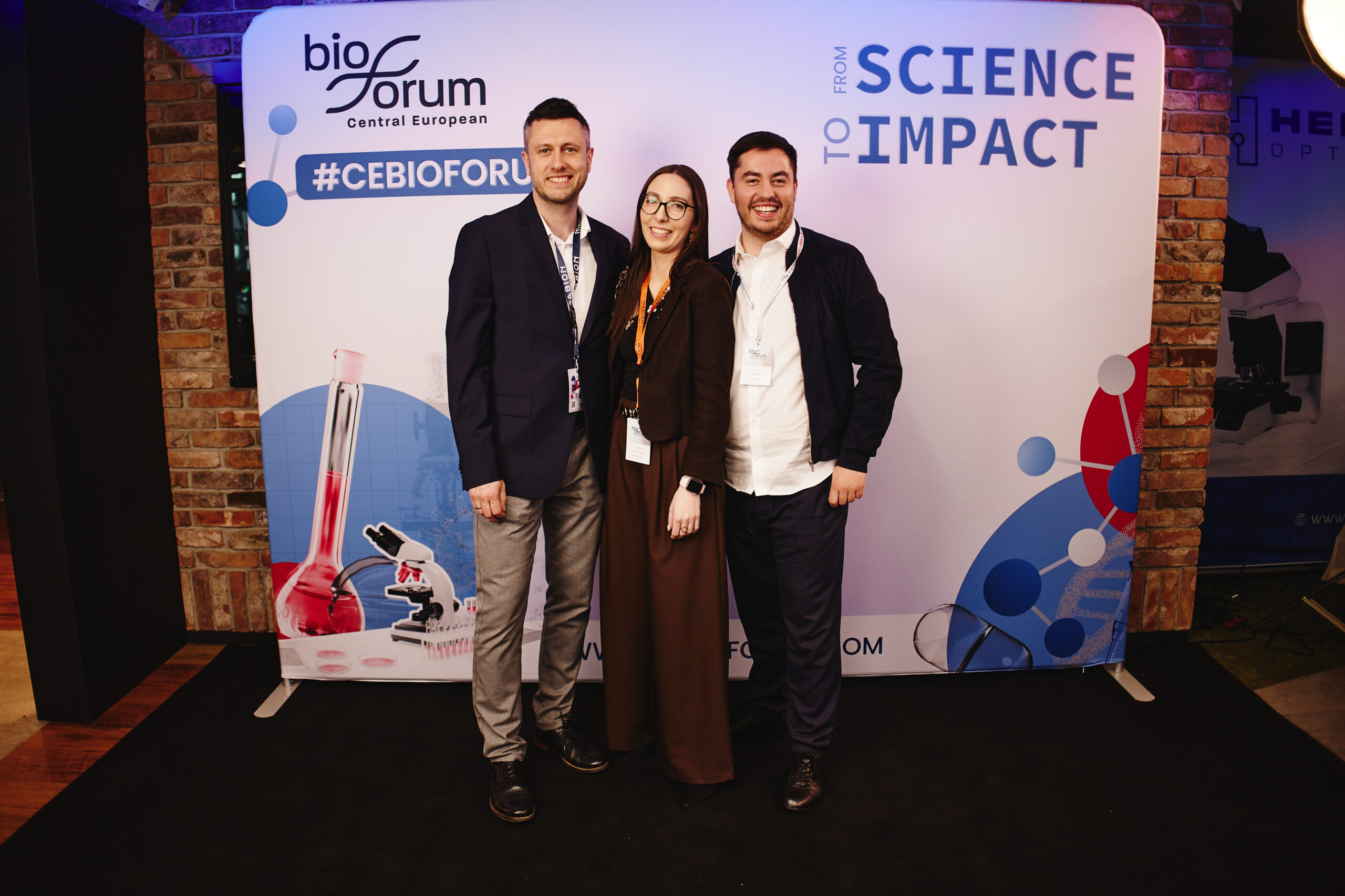 Mabion team at Central European BioForum 2026:
Bartłomiej Czubek, Senior Director of Business Development
Klaudia Lechowska, Business Development Specialist
Jakub Knurek, Marketing Specialist