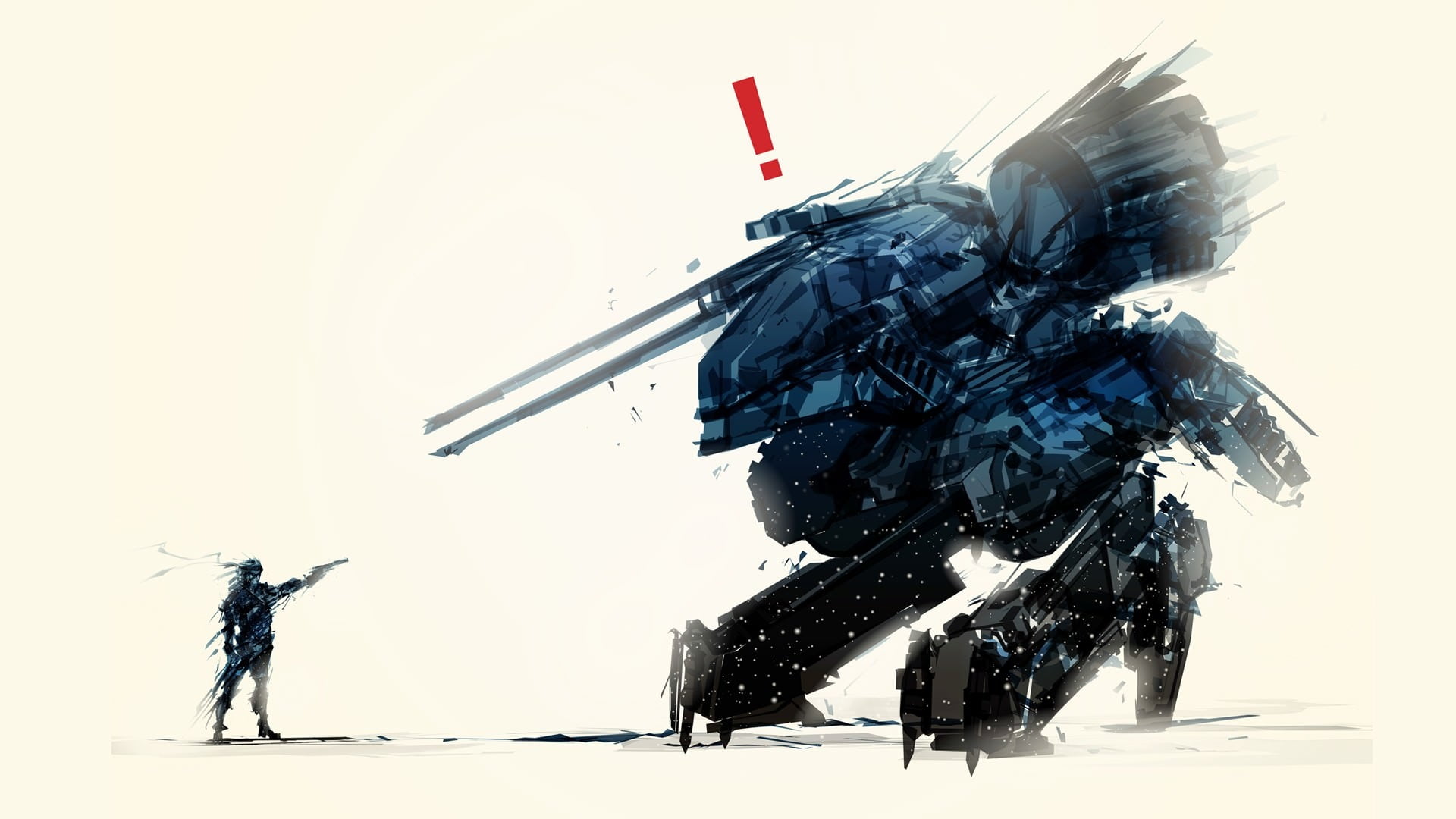 Metal Gear Solid Concept Art - war machine in video games.