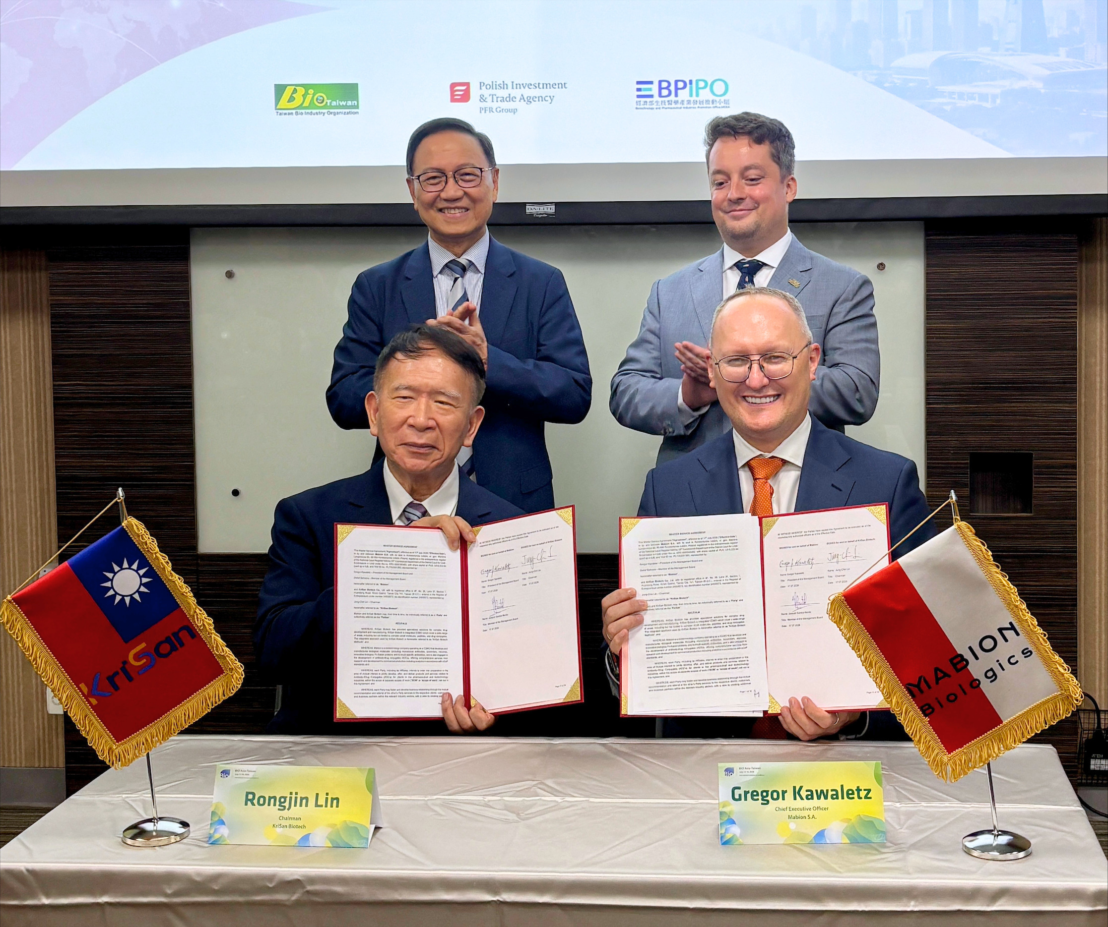 Mabion and KriSan Sign Agreement for BIO Asia-Taiwan. Expanding Opportunities for Next-Generation ADC Services.